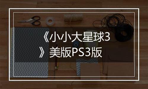 《小小大星球3》美版PS3版