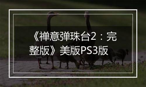 《禅意弹珠台2：完整版》美版PS3版