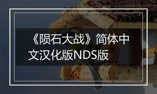 《陨石大战》简体中文汉化版NDS版