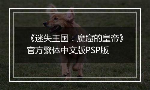 《迷失王国：魔窟的皇帝》官方繁体中文版PSP版
