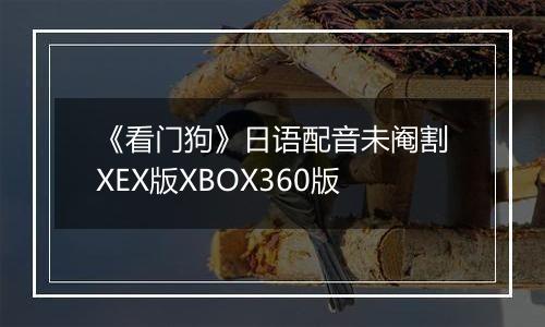《看门狗》日语配音未阉割XEX版XBOX360版