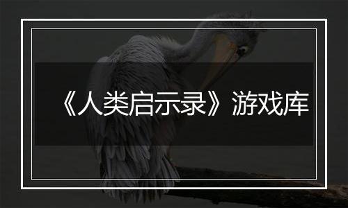 《人类启示录》游戏库