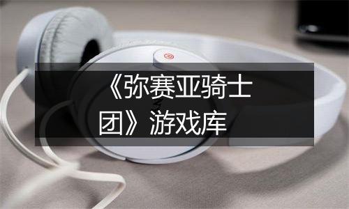 《弥赛亚骑士团》游戏库