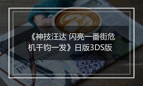 《神技汪达 闪亮一番街危机千钧一发》日版3DS版