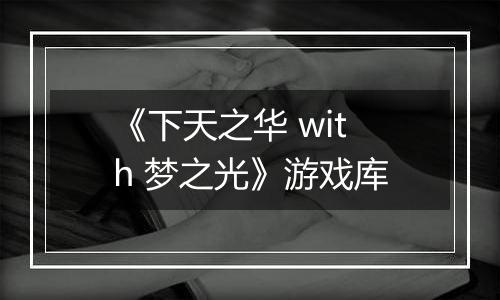 《下天之华 with 梦之光》游戏库