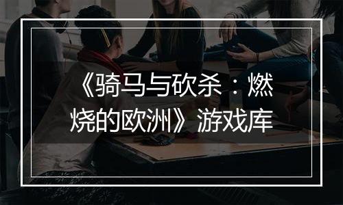 《骑马与砍杀：燃烧的欧洲》游戏库