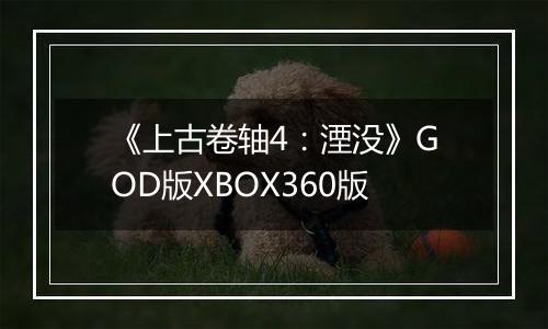 《上古卷轴4：湮没》GOD版XBOX360版