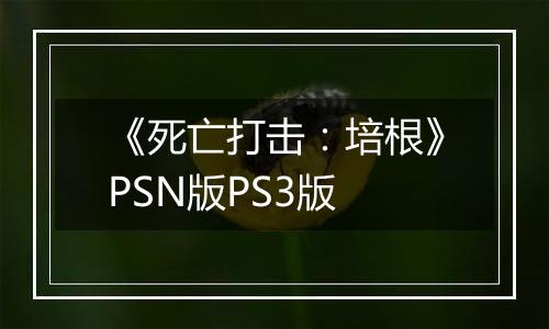 《死亡打击：培根》PSN版PS3版