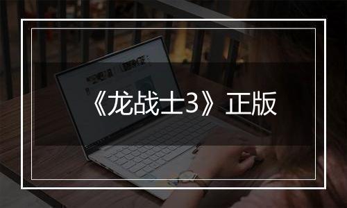 《龙战士3》正版