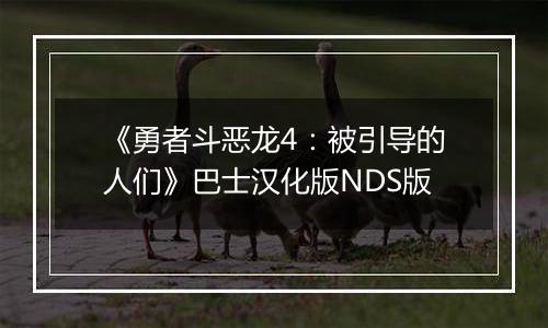 《勇者斗恶龙4：被引导的人们》巴士汉化版NDS版