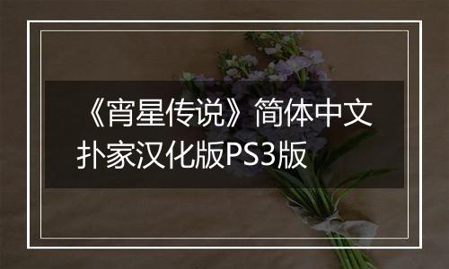 《宵星传说》简体中文扑家汉化版PS3版