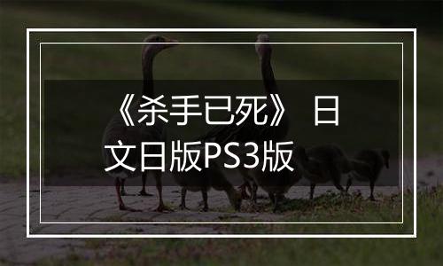 《杀手已死》 日文日版PS3版