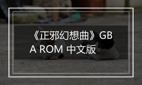 《正邪幻想曲》GBA ROM 中文版