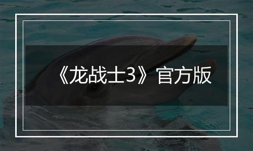 《龙战士3》官方版