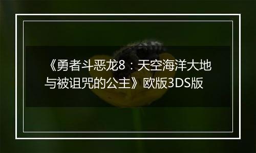 《勇者斗恶龙8：天空海洋大地与被诅咒的公主》欧版3DS版