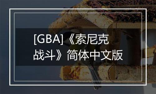 [GBA]《索尼克战斗》简体中文版