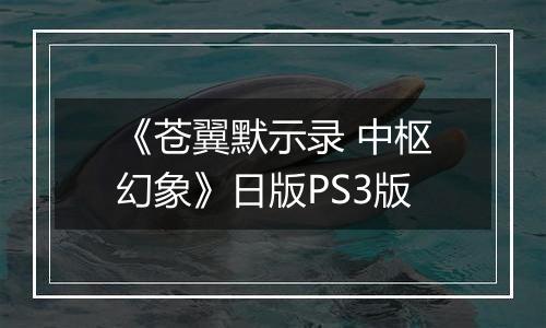 《苍翼默示录 中枢幻象》日版PS3版