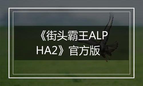 《街头霸王ALPHA2》官方版