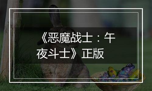 《恶魔战士：午夜斗士》正版