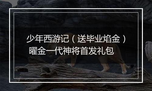 少年西游记（送毕业焰金） 曜金一代神将首发礼包