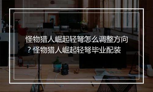 怪物猎人崛起轻弩怎么调整方向？怪物猎人崛起轻弩毕业配装