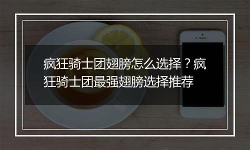 疯狂骑士团翅膀怎么选择？疯狂骑士团最强翅膀选择推荐