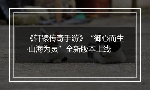 《轩辕传奇手游》“御心而生·山海为灵”全新版本上线