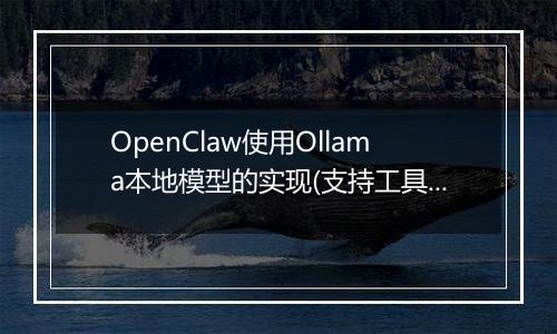 OpenClaw使用Ollama本地模型的实现(支持工具调用))
