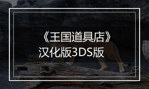 《王国道具店》汉化版3DS版