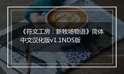 《符文工房：新牧场物语》简体中文汉化版v1.1NDS版