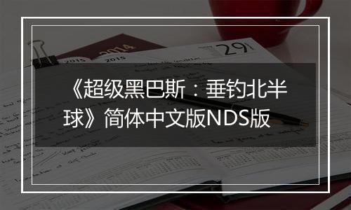 《超级黑巴斯：垂钓北半球》简体中文版NDS版