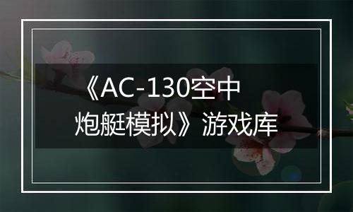 《AC-130空中炮艇模拟》游戏库