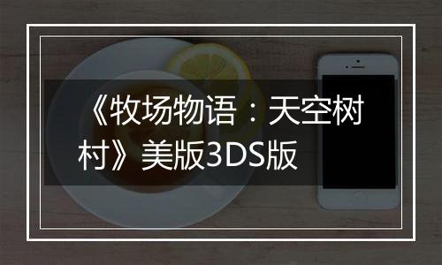 《牧场物语：天空树村》美版3DS版