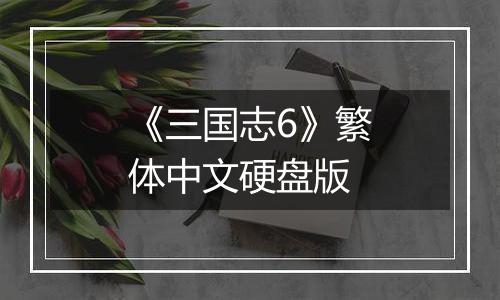 《三国志6》繁体中文硬盘版