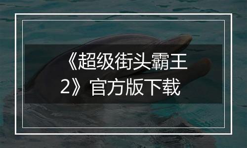 《超级街头霸王2》官方版下载