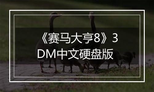 《赛马大亨8》3DM中文硬盘版