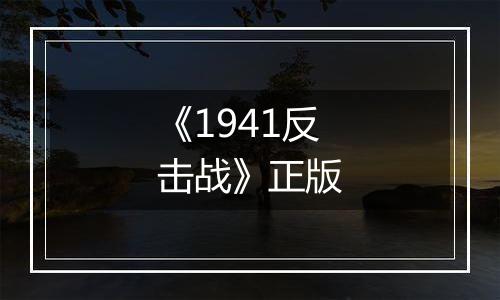 《1941反击战》正版