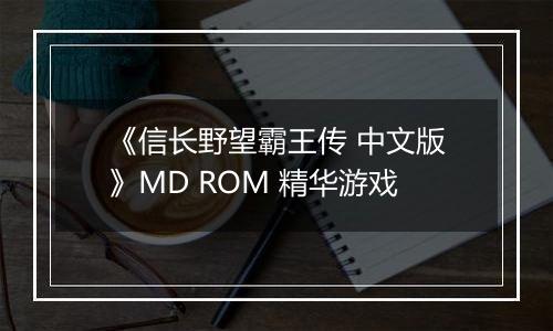 《信长野望霸王传 中文版》MD ROM 精华游戏