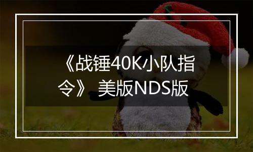 《战锤40K小队指令》 美版NDS版