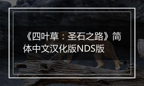 《四叶草：圣石之路》简体中文汉化版NDS版
